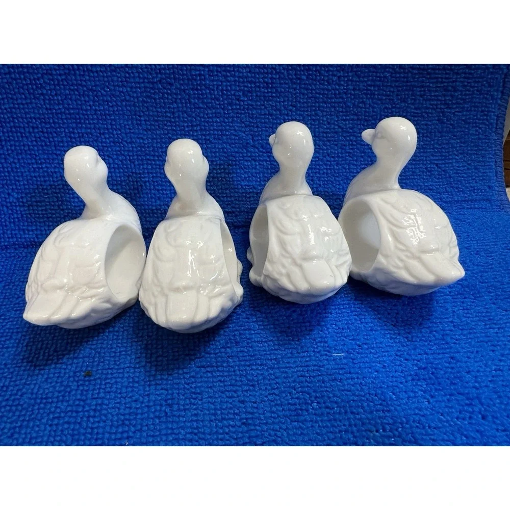 4- Shefford China Duck Napkin Rings‎